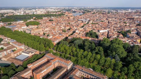 Vue aérienne de Toulouse