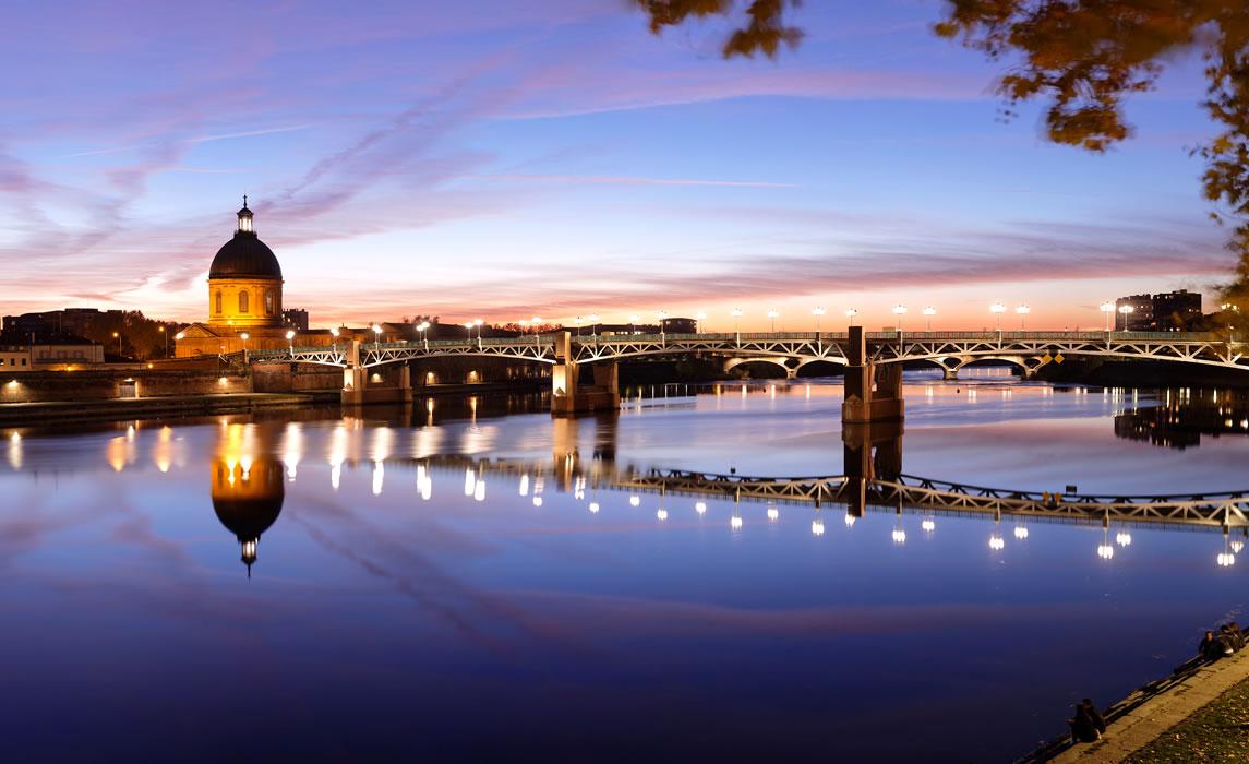 La Garonne et le dôme de la Grave