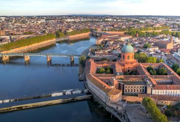Vue aérienne de Toulouse